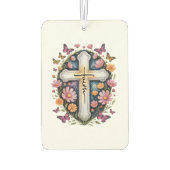 Floral Faith Cross Luchtverfrisser (Achterkant)