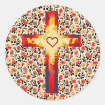Floral Faith Cross