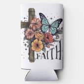 Floral Faith Cross Seltzer Blikjeskoeler (Achterkant)
