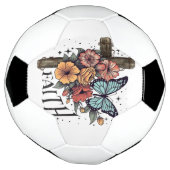 Floral Faith Cross Voetbal (Gedraaid)
