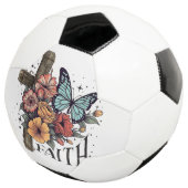 Floral Faith Cross Voetbal (Drie kwart)