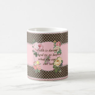 Floral Faith Polka Dot Mok