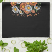 Floral Fall Skeleton Boho Halloween Theedoek (Gevouwen)