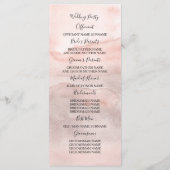 Floral Fall Trouwprogramma's Programmakaart (Achterkant)