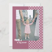 Floral familie's Day aangepaste foto Vakantie Kaar Feestdagenkaart (Voorkant)