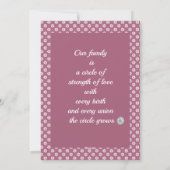 Floral familie's Day aangepaste foto Vakantie Kaar Feestdagenkaart (Achterkant)