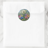 Floral Family Circle Ronde Sticker (Tas)