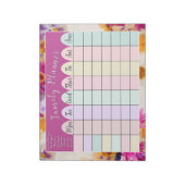 Floral Family Planner Notitieblok (Linkerzijde)