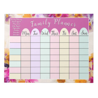 Floral Family Planner Notitieblok