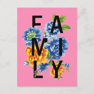 Floral Family Quote Briefkaart