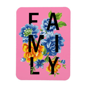 Floral Family Quote Magneet