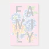 Floral Family Quote Post-it® Notes (Voorkant)