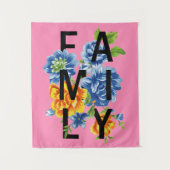 Floral Family Quote Wandkleed (Voorkant)