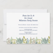 Floral Family Reunion Gathering Event Kaart (Achterkant)