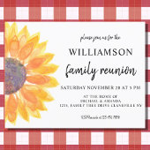Floral Family Reunion Invitation Briefkaart