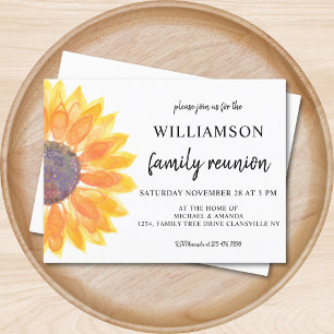 Floral Family Reunion Invitation Briefkaart