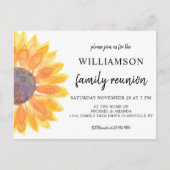 Floral Family Reunion Invitation Briefkaart (Voorkant)