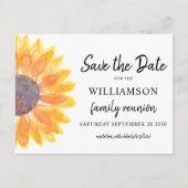 Floral Family Reunion Save the Date Aankondigingskaart (Voorkant)