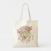 Floral Fan Tote Bag (Achterkant)