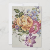 Floral Fancy Bedankkaart (Voorkant)