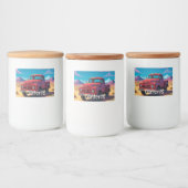 Floral Fancy Voedselcontainer Etiket (Flessen)