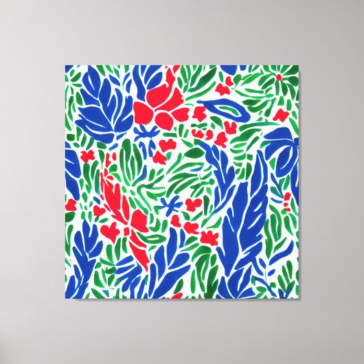 Floral Fantasia: Matisse's Garden of Dreams Canvas Afdruk (Voorkant)