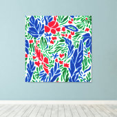 Floral Fantasia: Matisse's Garden of Dreams Canvas Afdruk (Insitu (Houten vloer))