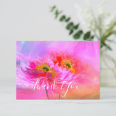 Floral fantasie bedankt je kaart (Staand voorkant)