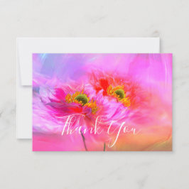 Floral fantasie bedankt je kaart