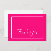 Floral fantasie bedankt je kaart (Voorkant / Achterkant)