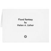 Floral-fantasiekaart (Achterkant Horizontaal)