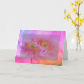 Floral fantasiekaart kaart (Gele Bloem)