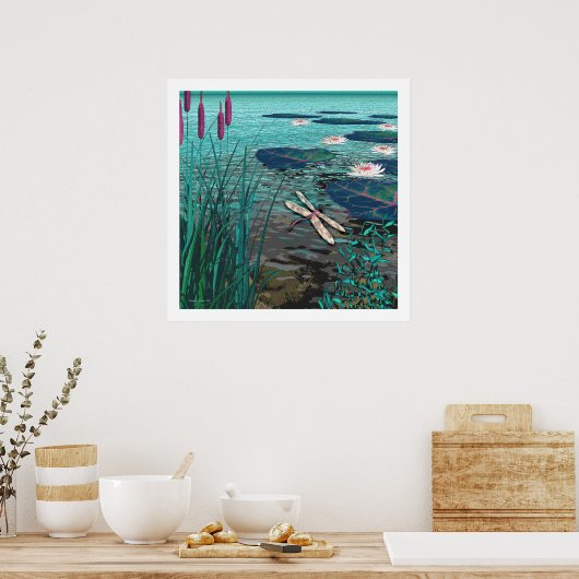 Floral Fantasy 4 Poster (Keuken)