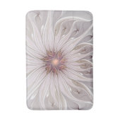 Floral Fantasy, Abstract Modern Pastel Flower Badmat (Voorkant Verticaal)