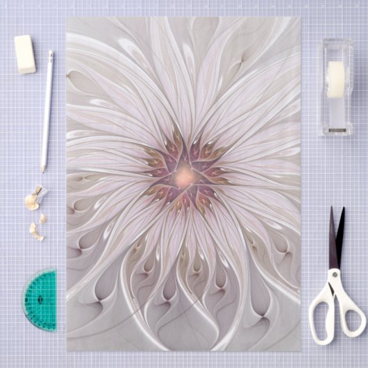 Floral Fantasy, Abstract Modern Pastel Flower Tissuepapier (Craft)