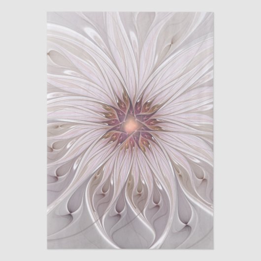 Floral Fantasy, Abstract Modern Pastel Flower Tissuepapier (Voorkant)