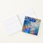 Floral Fantasy, Abstracte fractal Art Flower Notitieboek (Binnen)