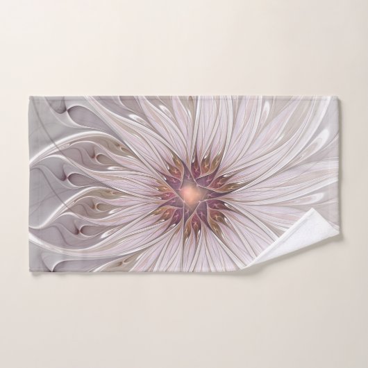 Floral Fantasy, Abstracte moderne deegbloem Bad Handdoek (Handdoek)