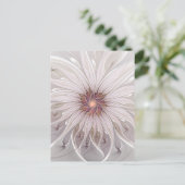 Floral Fantasy, Abstracte moderne deegbloem Briefkaart (Staand voorkant)