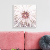 Floral Fantasy, Abstracte moderne deegbloem Canvas Afdruk (Insitu (Woonkamer))