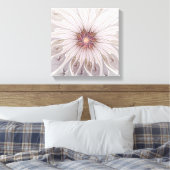 Floral Fantasy, Abstracte moderne deegbloem Canvas Afdruk (Insitu (Slaapkamer))