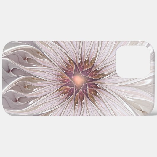 Floral Fantasy, Abstracte moderne deegbloem Case-Mate iPhone Case (Achterkant (horizontaal))