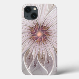 Floral Fantasy, Abstracte moderne deegbloem iPhone 13 Hoesje