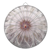 Floral Fantasy, Abstracte moderne deegbloem Dartbord (Voorkant)