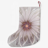 Floral Fantasy, Abstracte moderne deegbloem Kleine Kerstsok (Achterkant)