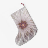 Floral Fantasy, Abstracte moderne deegbloem Kleine Kerstsok (Achterkant (Hangend))