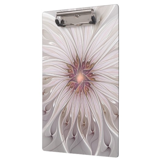 Floral Fantasy, Abstracte moderne deegbloem Klembord (Links)