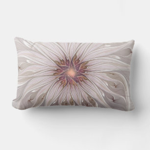 Floral Fantasy, Abstracte moderne deegbloem Kussen