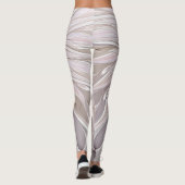 Floral Fantasy, Abstracte moderne deegbloem Leggings (Achterkant)