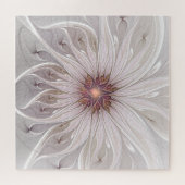 Floral Fantasy, Abstracte moderne deegbloem Legpuzzel (Horizontaal)